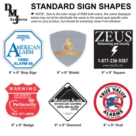 Sign shapes